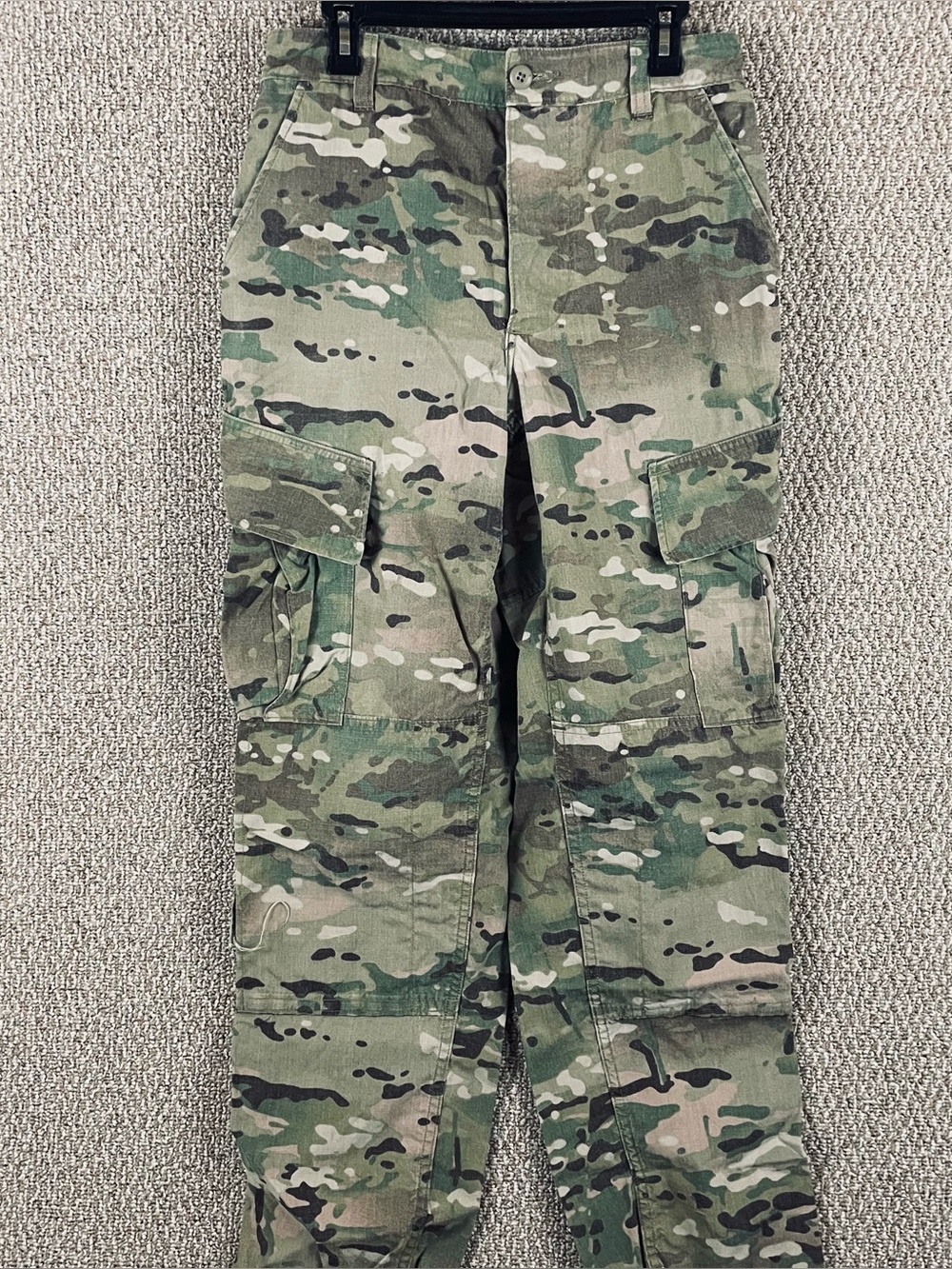 US Army Combat Pant Camouflage 30x32 Small  Cargo Insect Flame Resistant T423